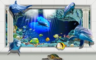 Фреска Вид на подводный мир